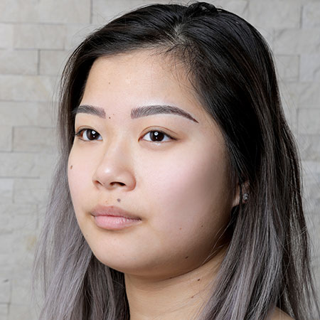 6. AFTER WAITING 15-20 MINUTES FOR THE PIGMENT TO SETTLE, WE MAKE SURE YOU LOVE YOUR NEW BROWS, AND YOU ARE READY TO GO!